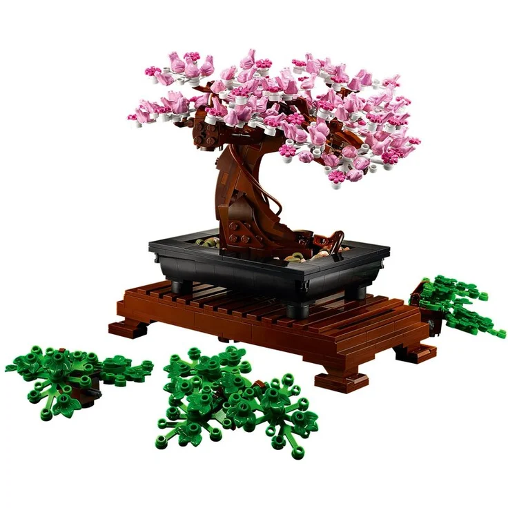 LEGO Icons 10281 'Bonsai Baum', 878 Teile, ab 18 Jahren, inkl. klassischen grünen Blättern und rosafarbenen Kirschblüten – Bild 2