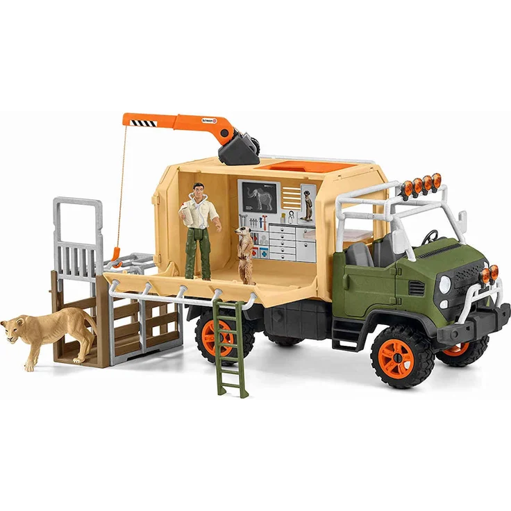 Scheich Wild Life 42475 'Großer Truck Tierrettung', ab 3 Jahren, 10 Teile – Bild 3
