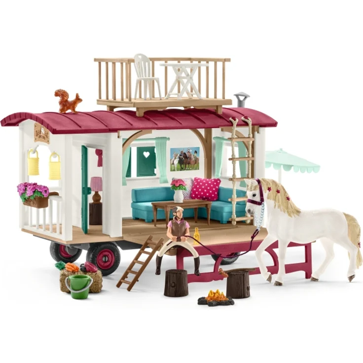 Schleich Horse Club 42415 'Wohnwagen für geheime Club Treffen', ab 5 Jahren, 43 Teile - Preisvergleich – Bild 2