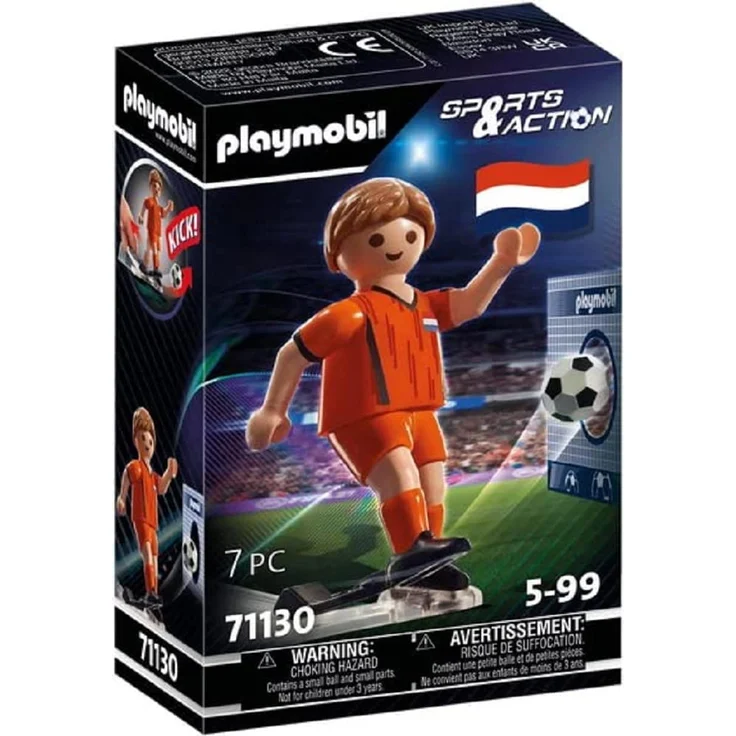 Playmobil Sports & Action 71130 'Fußballspieler Niederlande', 7 Teile, ab 5 Jahren – Bild 1