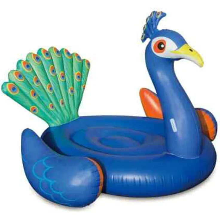 Summer Waves Schwimminsel Pfau Luftmatratze Pool | Dunkelblau |