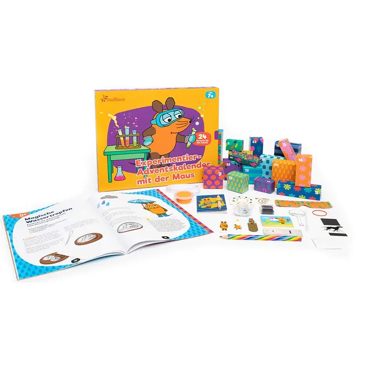 FRANZIS Experimentier-Adventskalender mit der Maus, 24 Experimente zum Staunen, Lachen und Rätseln, ab 7 Jahren - Preisvergleich