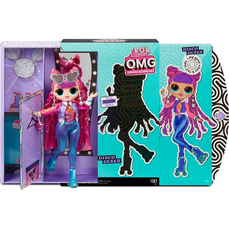 L.O.L. Surprise 'OMG Series 3 - Disco Sk8er' Modepuppe, mit 20 Überraschungen, ab 6 Jahren – Bild 3
