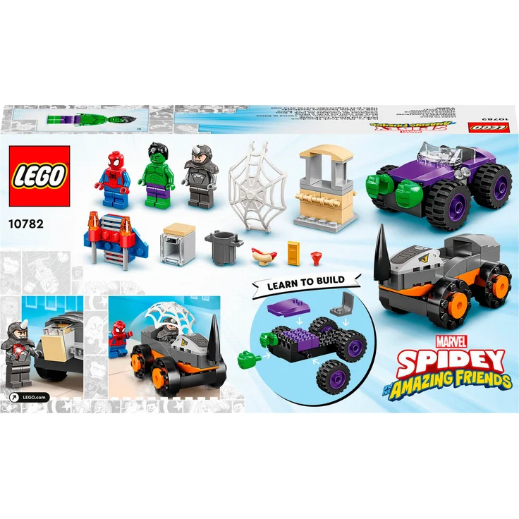 LEGO Spider-Man 10782 'Hulks und Rhinos Monster Truck-Duell', 110 Teile, ab 4 Jahren – Bild 6