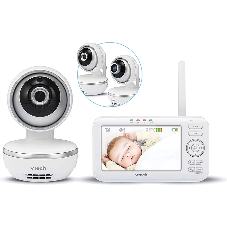 VTech 'BM4550' Video-Babyphone, FHSS-Technologie, Farbdisplay, 300 m Reichweite – Bild 2