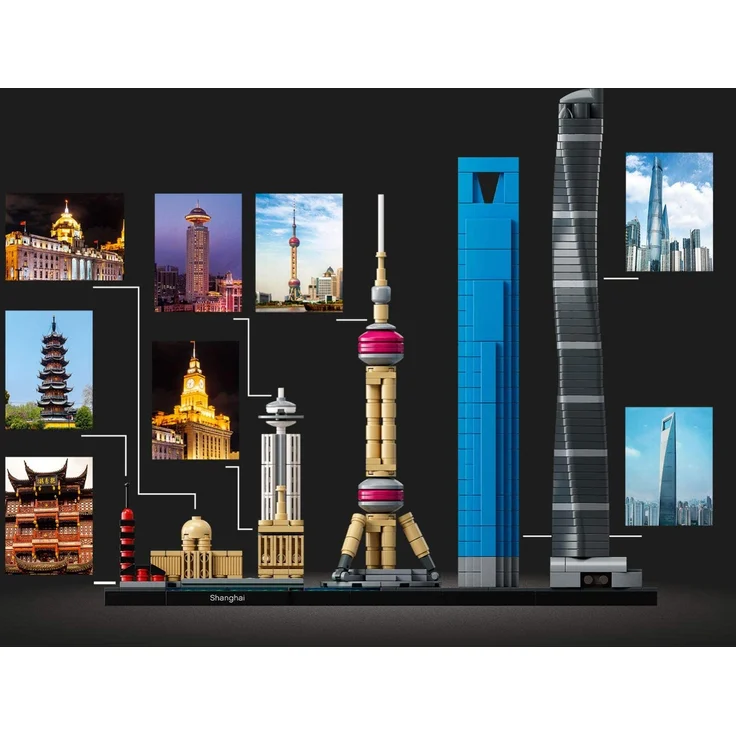 LEGO Architecture 21039 'Shanghai', 597 Teile, ab 12 Jahren, Sammlermodell – Bild 4