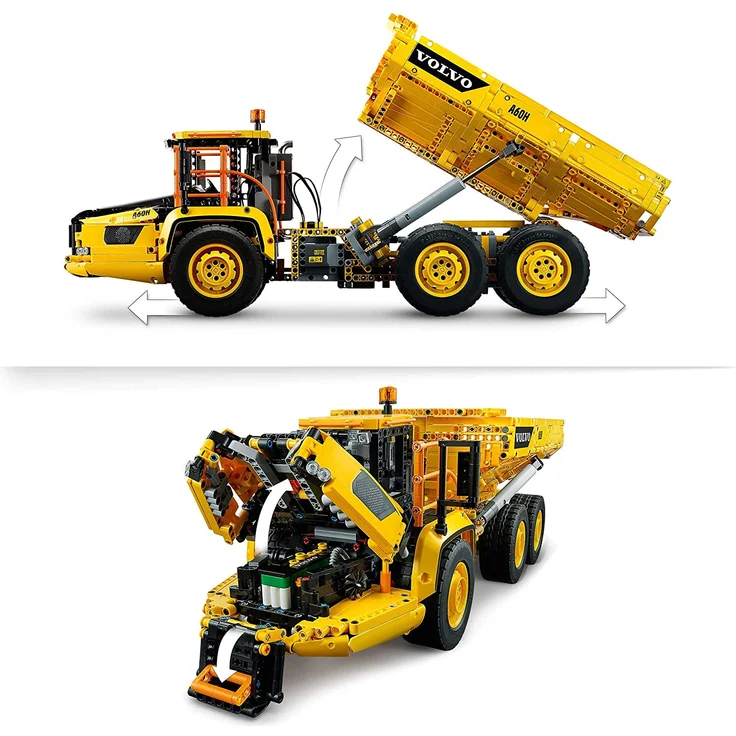 LEGO Technic 42114 'Knickgelenkter Volvo-Dumper (6x6)', 2193 Teile, ab 11 Jahren, viele Funktionen, steuerbar per App – Bild 5
