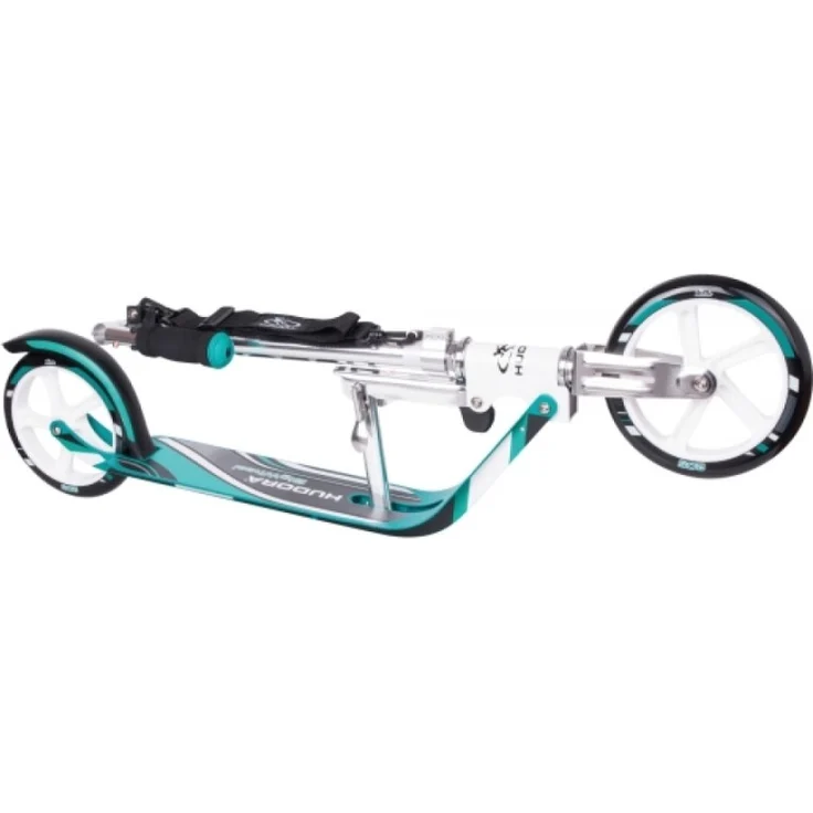 Hudora 14751 'Big Wheel 205' Scooter, höhenverstellbar bis 104 cm, klappbar, RX-Technologie, max. belastbar bis 100 kg, türkis – Bild 3