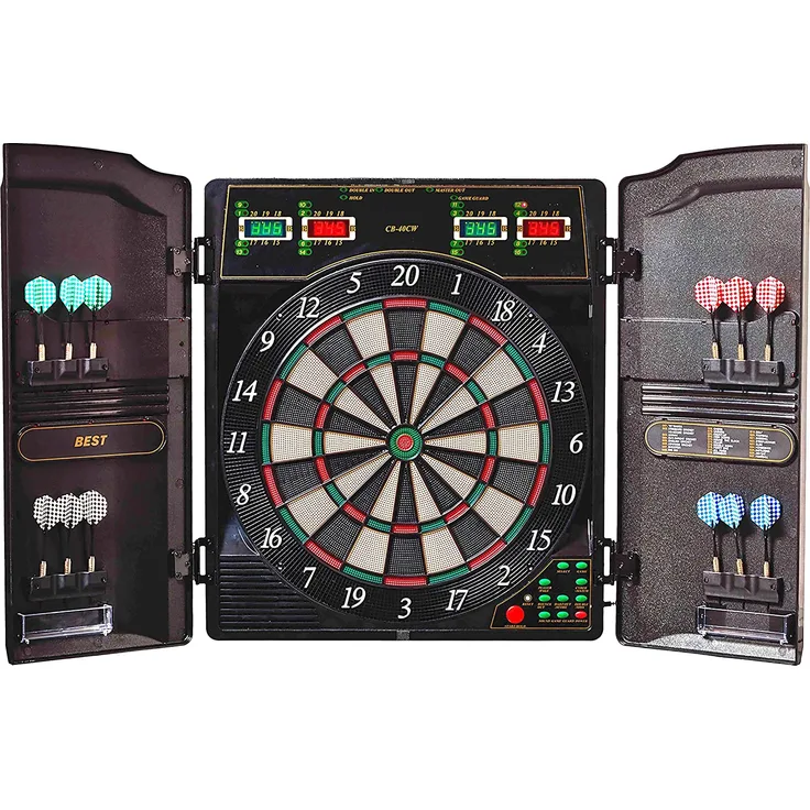 Best Sporting elektronische Dartscheibe OXFORD EVOLUTION Dart-Kabinett Dartboard mit LED-Display