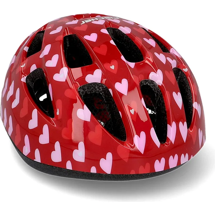 Fischer Fahrradhelm Herz XS/S rot mit Herzen