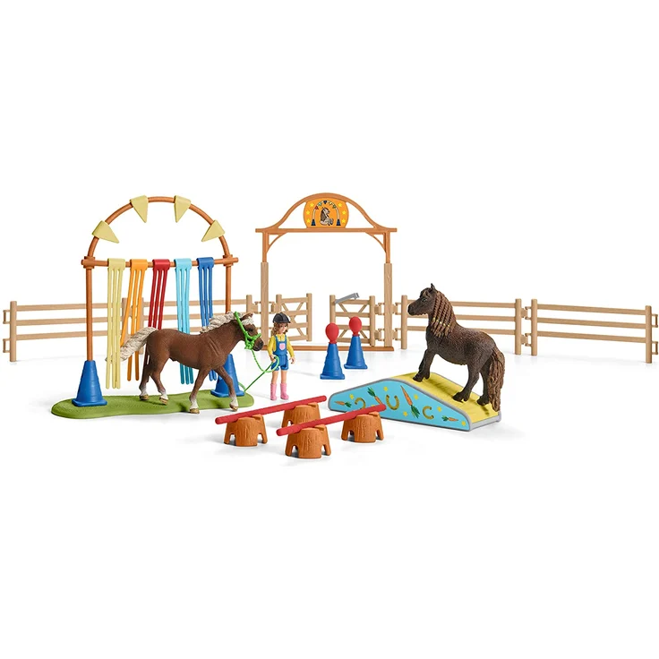 Schleich Farm World 42481 'Pony Agility Training', ab 3 Jahren, 41 Teile - Preisvergleich – Bild 3