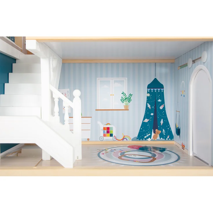Small Foot 11802 'Puppenhaus Stadtvilla', ab 3 Jahren, 63 x 32 x 76 cm, aus Holz – Bild 10