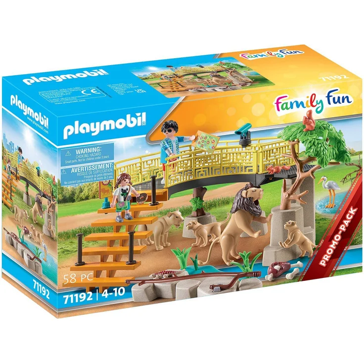 PLAYMOBIL Family Fun 71192 'Löwen im Freigehege', 58 Teile, ab 4 Jahren – Bild 1
