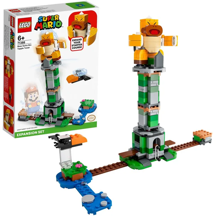 LEGO Super Mario 71388 'Kippturm mit Sumo-Bruder-Boss - Erweiterungsset', 231 Teile, ab 6 Jahren