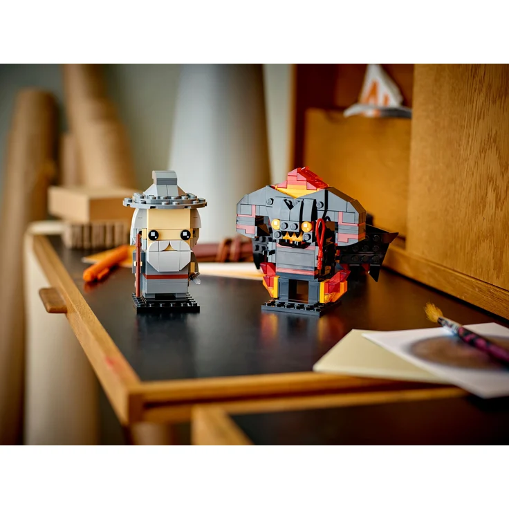 Lego BrickHeadz 40631 'Gandalf der Graue und Balrog', 348 Teile, ab 10 Jahren – Bild 5