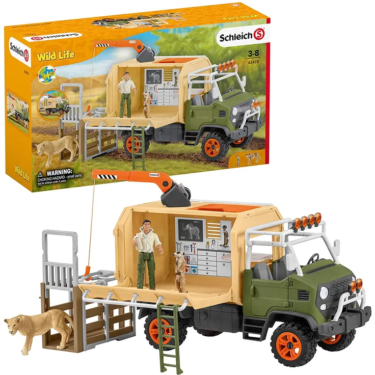 Schleich Wild Life 42475 'Großer Truck Tierrettung', ab 3 Jahren, 10 Teile - Preisvergleich