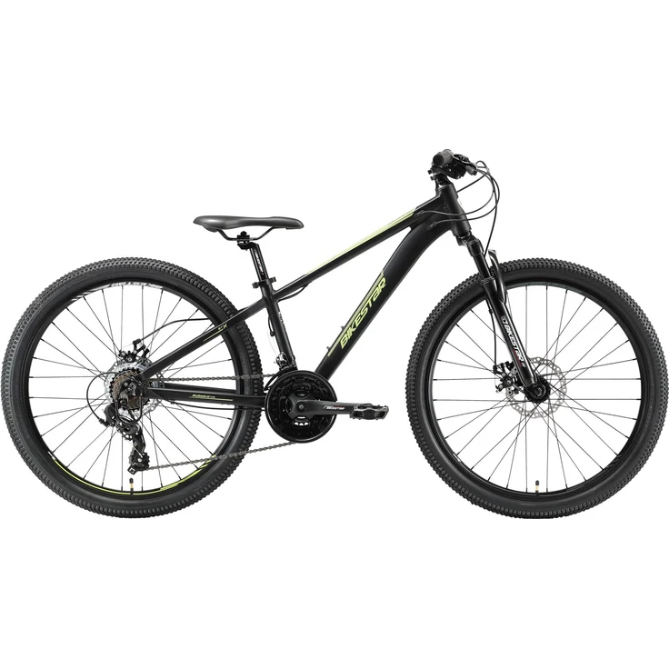 BIKESTAR Alu Mountainbike 26 Zoll | 21 Gang Hardtail Sport MTB 13 Zoll Rahmen Scheibenbremse Federgabel | Schwarz – Bild 2