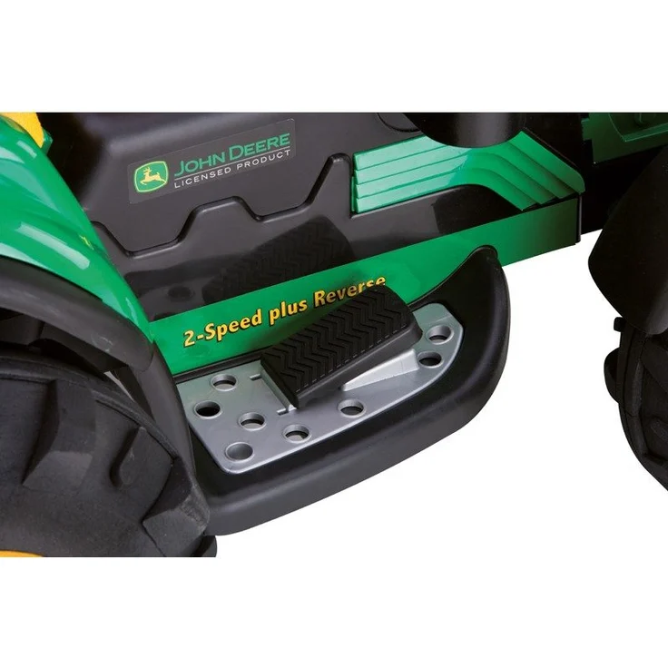 Peg Perego 'John Deere Ground Force' Elektro-Traktor, zwei 12 V Elektromotoren, inkl. Anhänger und vielen Features – Bild 5