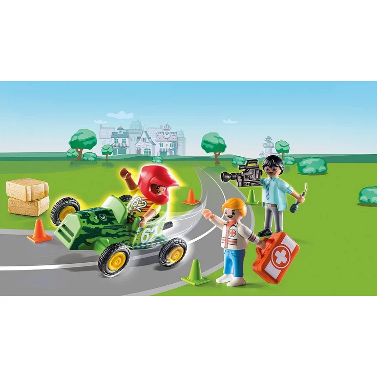 Playmobil DUCK ON CALL 70919 'Notarzt Action. Helfe dem Rennfahrer!', 21 Teile, ab 3 Jahren – Bild 3