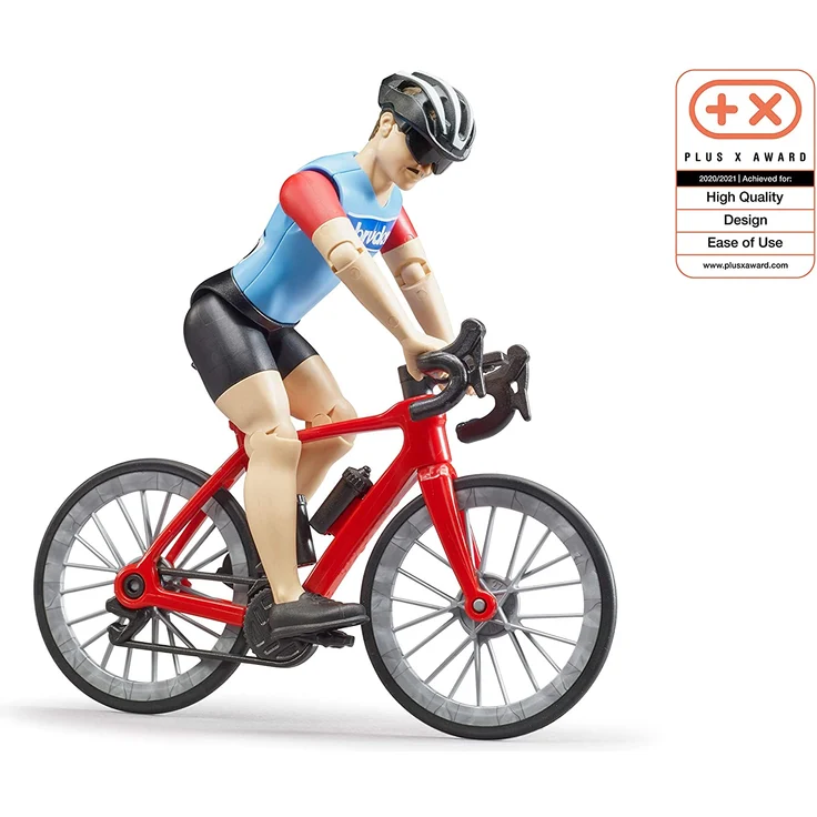 Bruder 63110 Bworld Rennrad mit Radfahrer, Maßstab 1:16 - Preisvergleich – Bild 2