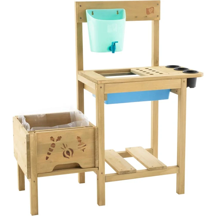TP Toys Holz Pflanztisch und Hochbeet Grow Up | Natur | 88x83x34 cm – Bild 1