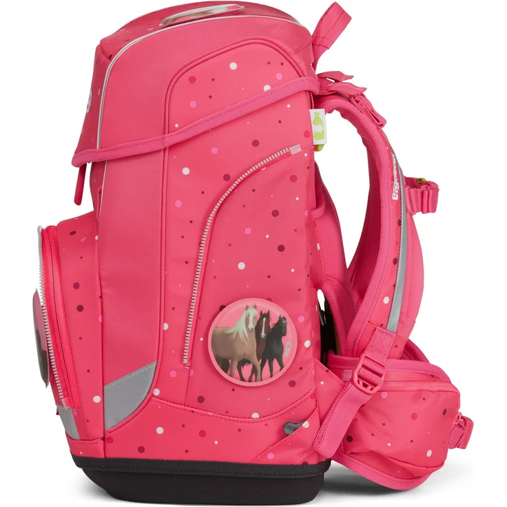 Ergobag Cubo 'Urlaub auf dem ReitBärhof' Schulranzen-Set, 19 Liter, 5-teiliges Set, 2022, pink – Bild 4