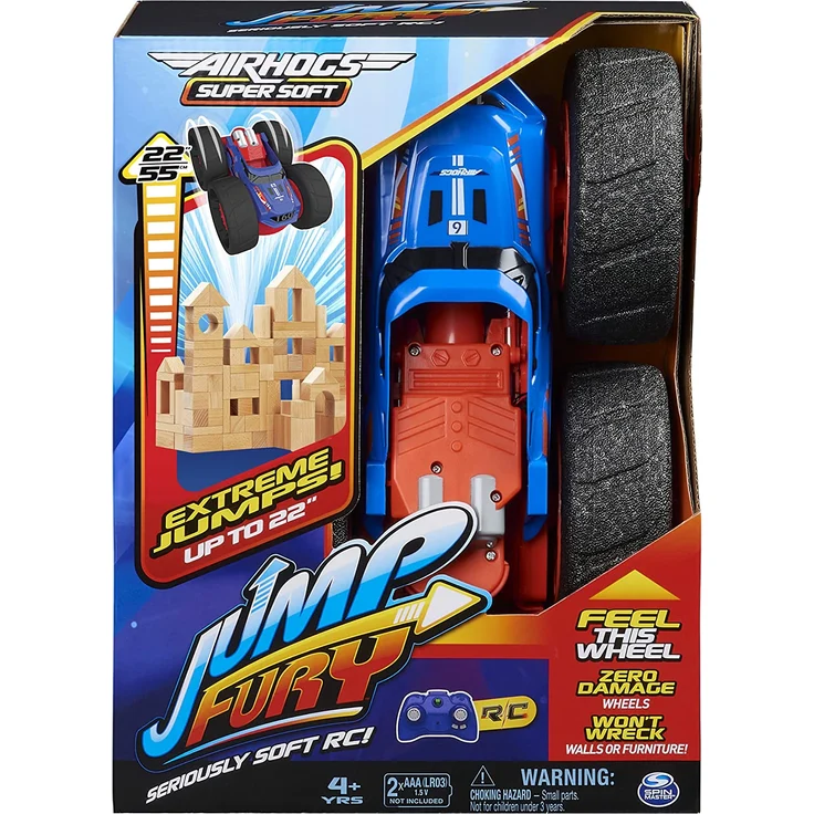 Air Hogs Jump Fury ferngesteuertes Fahrzeug für drinnen springt bis zu 55cm hoch Auto 1:15 4 Jahr(e) – Bild 1