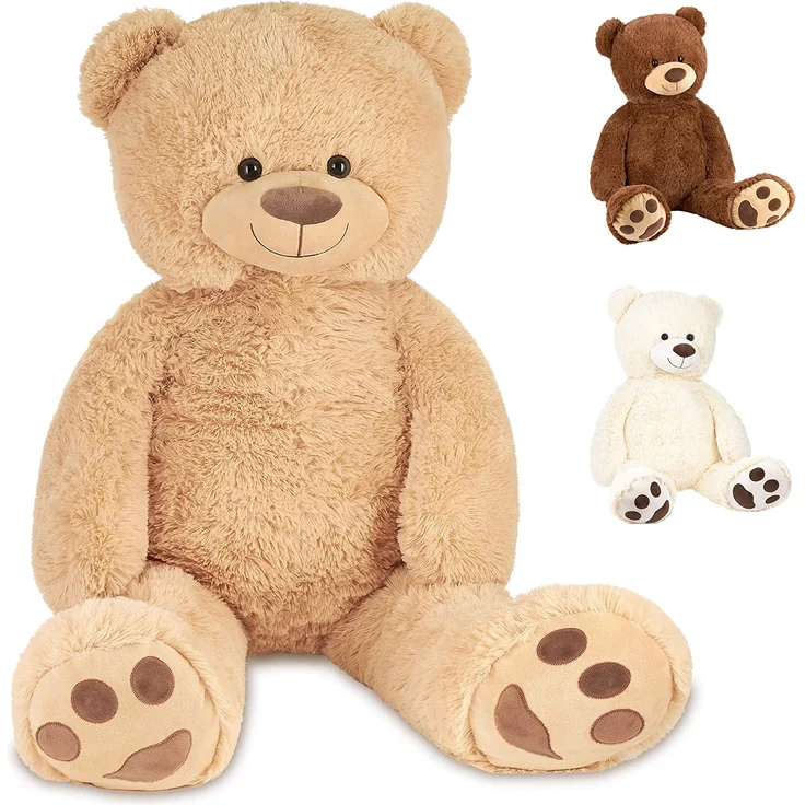 Teddybär 100 cm groß Stofftier Plüschtier Kuscheltier – Bild 1