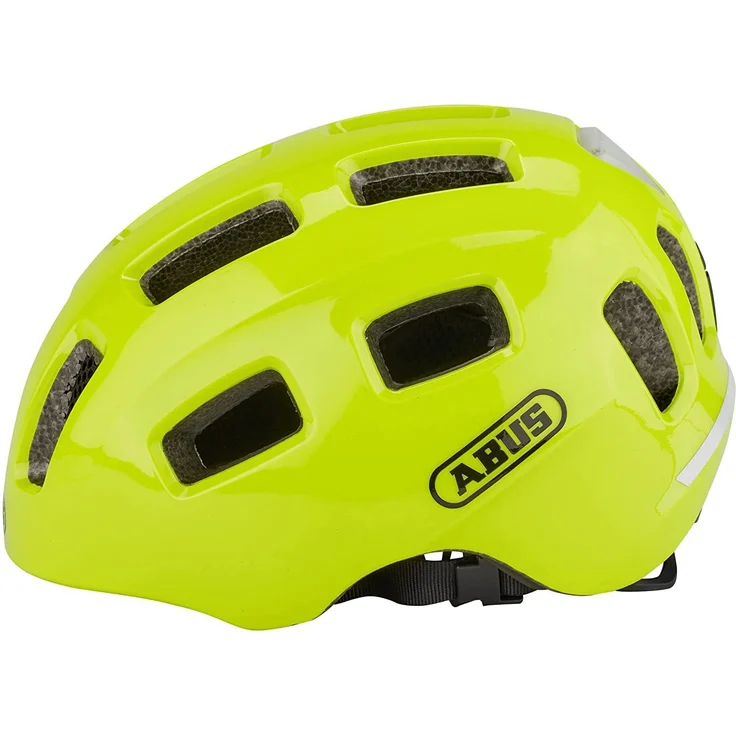 Abus 'Youn-I 2.0' Kinderfahrradhelm signal yellow, Kopfumfang 48-54 cm, mit integriertem LED-Rücklicht – Bild 4