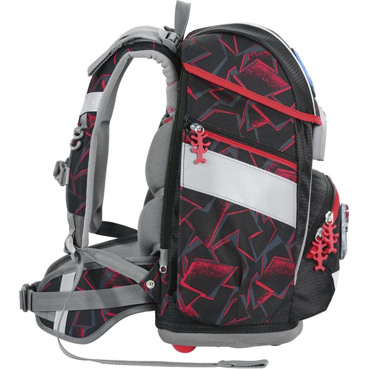 Step by Step 2in1 Plus 'Ninja Yuma', Schulranzen-Set, 6-teilig, 19 Liter, Rot-Schwarz – Bild 3
