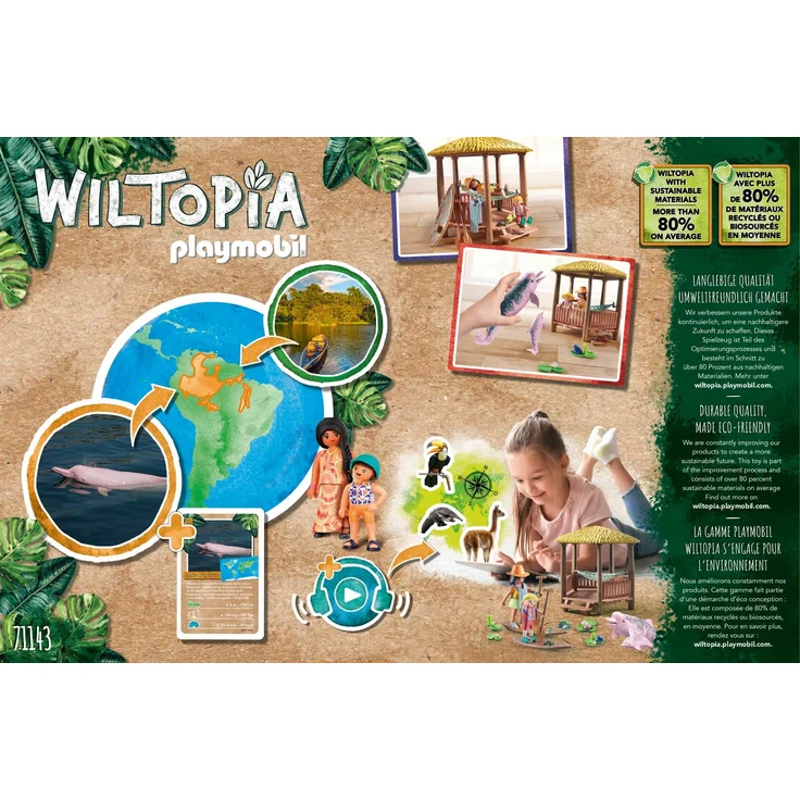 PLAYMOBIL Wiltopia 71143 'Paddeltour mit den Flussdelfinen', 44 Teile, ab 4 Jahren – Bild 4