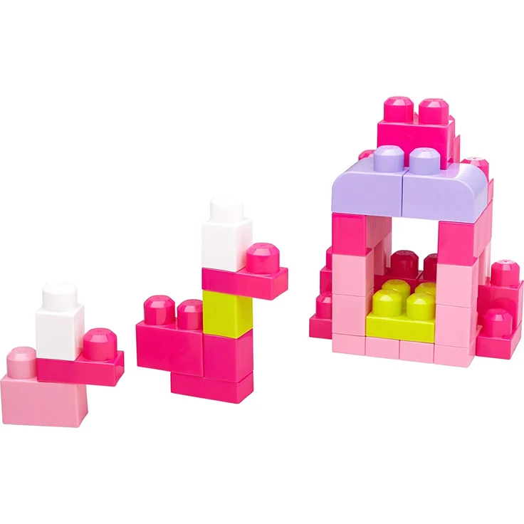 MegaBloks Maxi - Bausteinbeutel Medium, pink 60 Teile – Bild 2