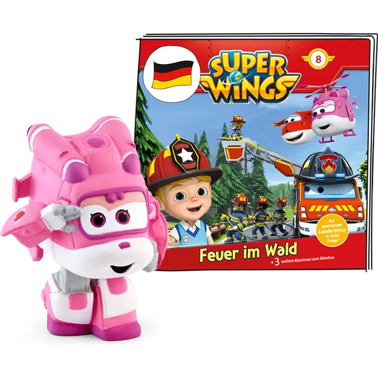 Tonies Super Wings 'Feuer im Wald', Hörfigur mit 58 Minuten Spielzeit, ab 3 Jahren – Bild 1