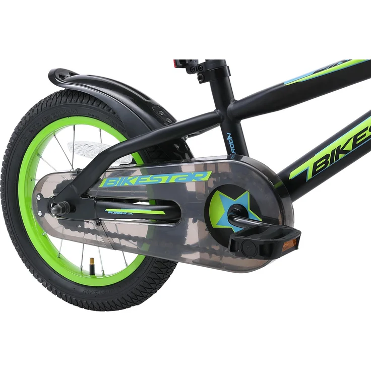 Bikestar Kinderfahrrad, 1 Gang, 14 Zoll, schwarz/grün – Bild 2