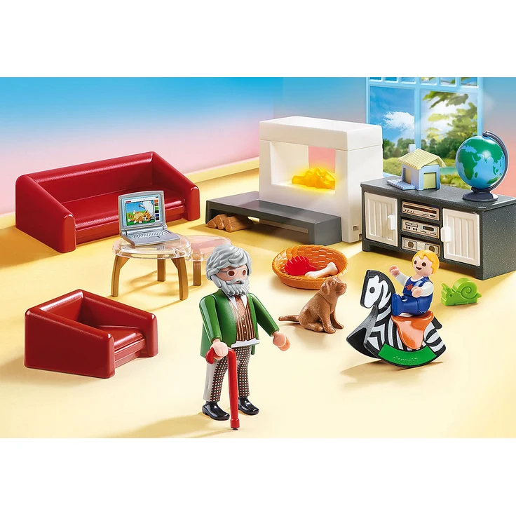 Playmobil Dollhouse 70207 'Gemütliches Wohnzimmer', 36 Teile, ab 4 Jahren – Bild 6