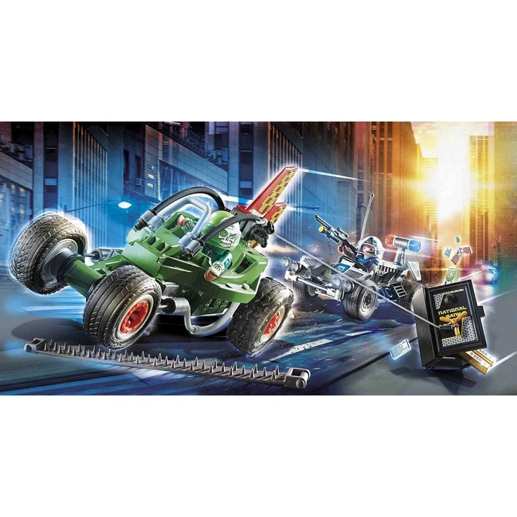Playmobil City Action 70577 'Polizei-Kart: Verfolgung des Tresorräubers', 125 Teile, ab 4 Jahren – Bild 2