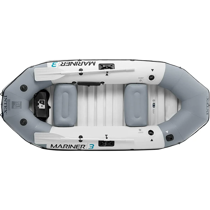 Intex 68373NP 'Mariner 3', Schlauchboot Set, inkl. 2 Paddel, geeignet für 3 Personen, max. belastbar bis 300 kg – Bild 2