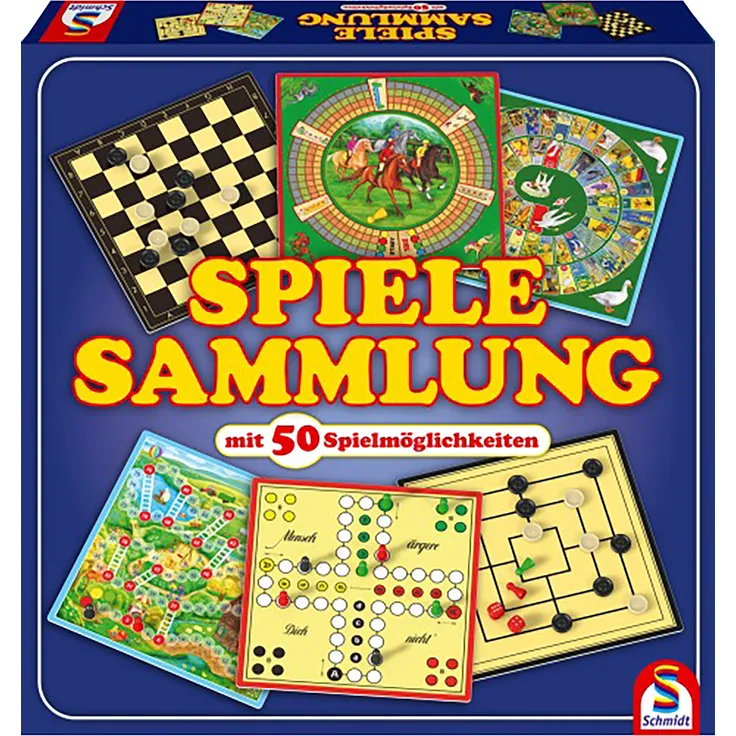 Schmidt Spiele 49112 'Spielesammlung mit 50 Spielen', ab 6 Jahren, 2-4 Spieler