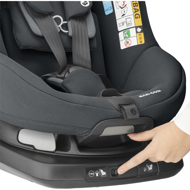 Maxi-Cosi 'AxissFix' Autokindersitz in Authentic Graphite, 9 bis 18 kg (Gruppe 1), inkl. Isofix Base, 360° drehbar – Bild 6