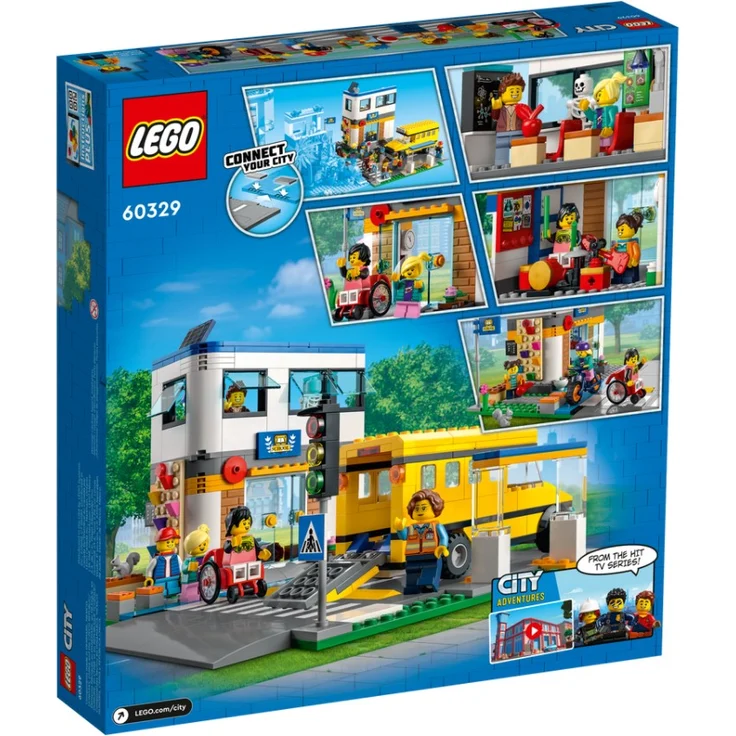 LEGO City 'Schule mit Schulbus', 433 Teile, ab 6 Jahren – Bild 3