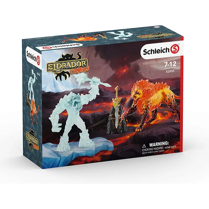 Schleich Eldrador 42455 'Kampf um die Superwaffe - Frostmonster vs. Feuerlöwe', ab 7 Jahren, 4 Teile – Bild 5
