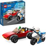 LEGO City 60392 'Verfolgungsjagd mit dem Polizeimotorrad', 59 Teile, ab 5 Jahren