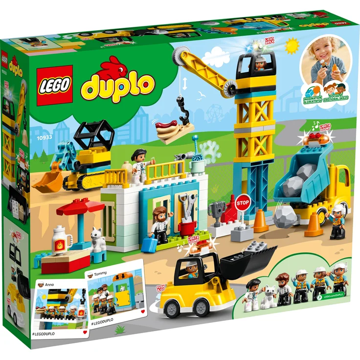 LEGO DUPLO 10933 'Große Baustelle mit Licht und Ton', 123 Teile, ab 2 Jahren – Bild 4