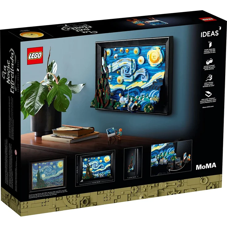 LEGO Ideas 21333 'Vincent van Gogh – Sternennacht', 2316 Teile, ab 18 Jahren – Bild 7