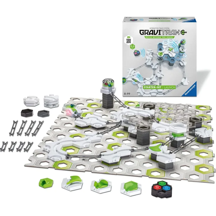 Ravensburger 'GraviTrax Power Starter-Set Launch', ab 8 Jahren, mit elektronischen Elementen und Fernsteuerung, flexibel erweiterbar