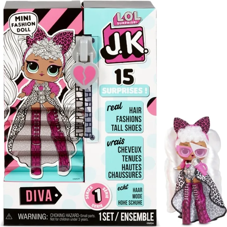 L.O.L. Surprise J.K. Doll- Diva | 570752E7C - Spielfigur, Puppe,