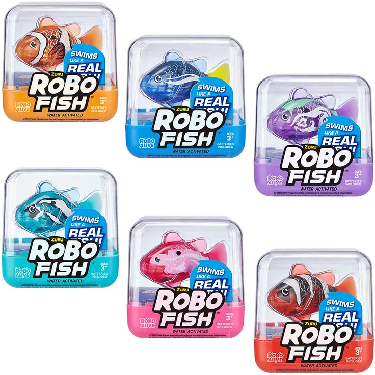 Zuru 'Robo Fish' Roboter-Schwimmfisch, ab 3 Jahren, 1x Stück, zufällige Farbauswahl