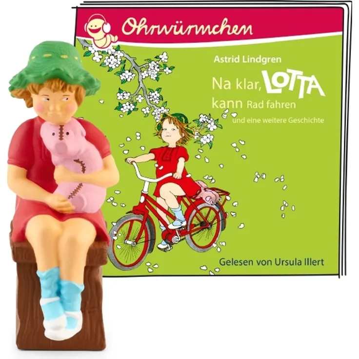 Tonies Lotta 'Na klar, Lotta kann Radfahren / Lotta zieht um', Hörfigur mit 56 Minuten Spielzeit, ab 4 Jahren