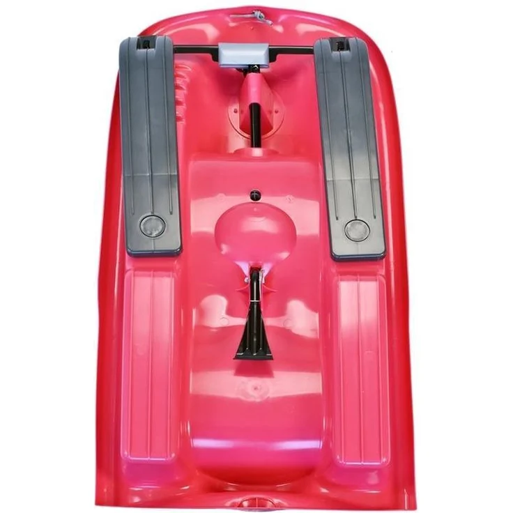 KHW 'Snow Flyer' Schlitten, pink, 100 x 16 x 52 cm, mit Metallbremshebel - Preisvergleich – Bild 3