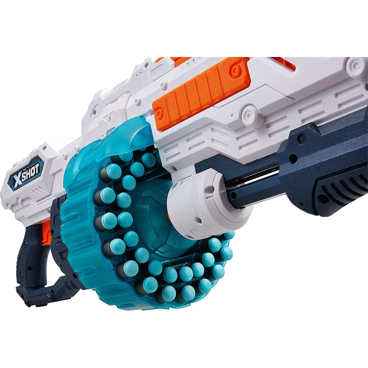 Zuru XSHOT 'Turbo Advance' Blaster, ab 8 Jahren, Reichweite 24 m, inkl. 96 Darts, Weiß – Bild 3